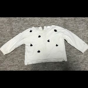 Zara toddler tassel sweatshirt